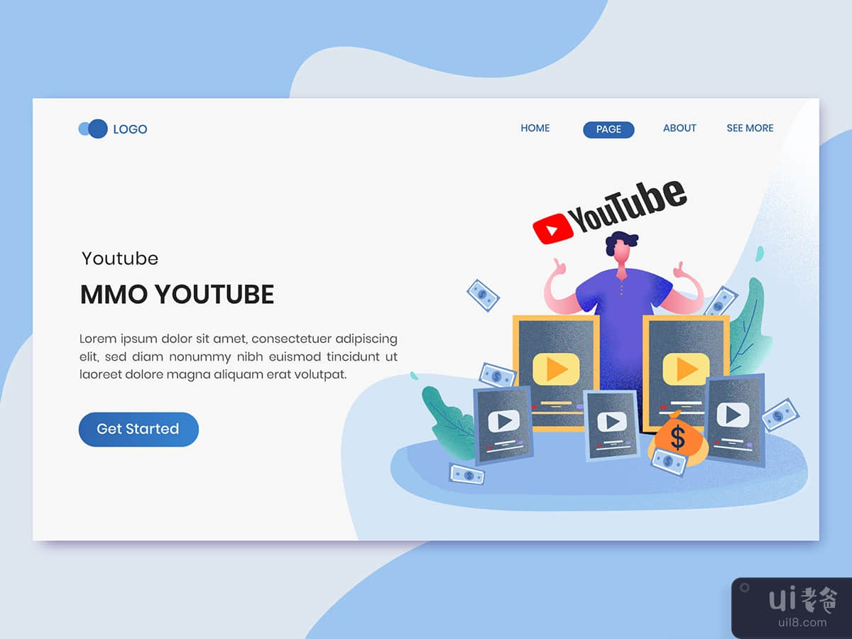 MMO Youtube Marketing Landing Page
