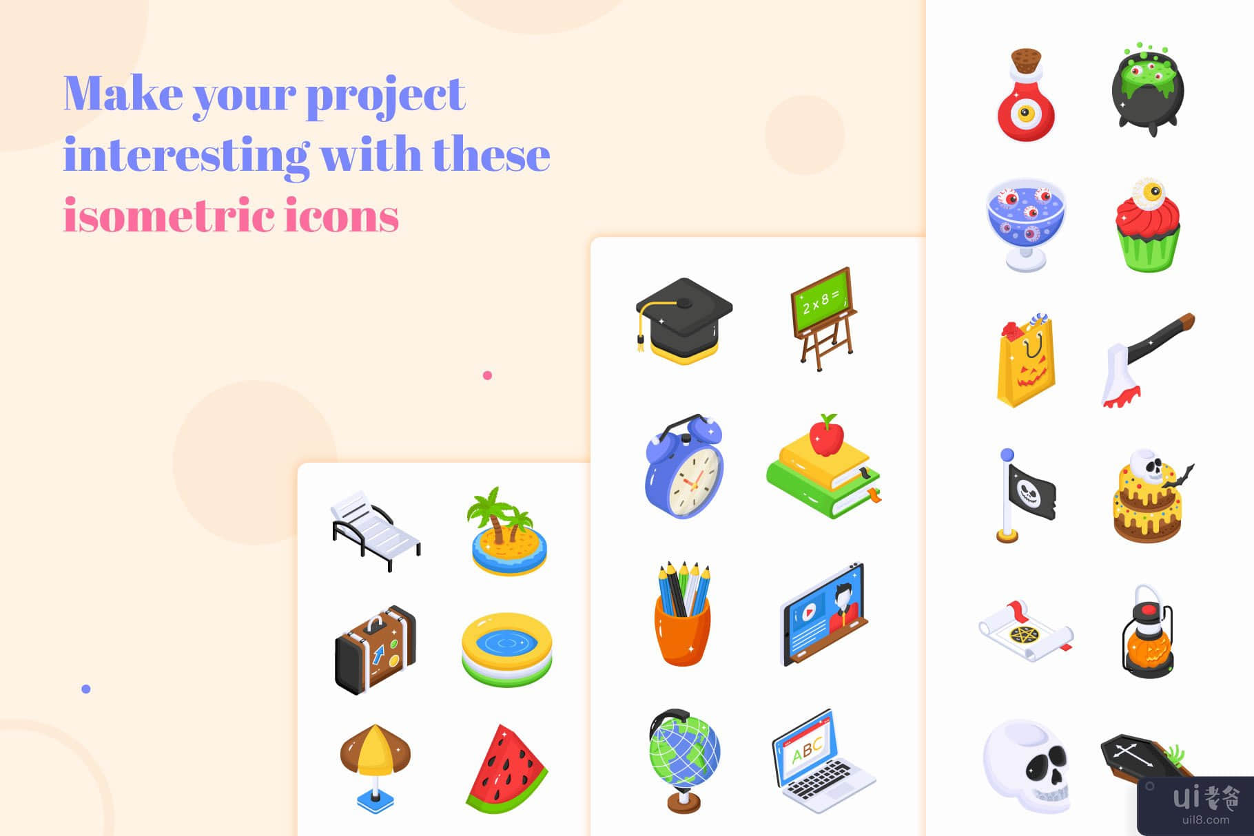 260 季节性图标集合(260 Collection Of Seasonal Icons)插图6