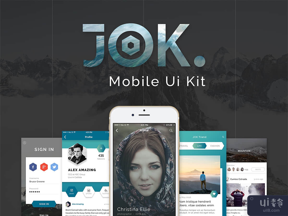Jok Mobile UI KIT