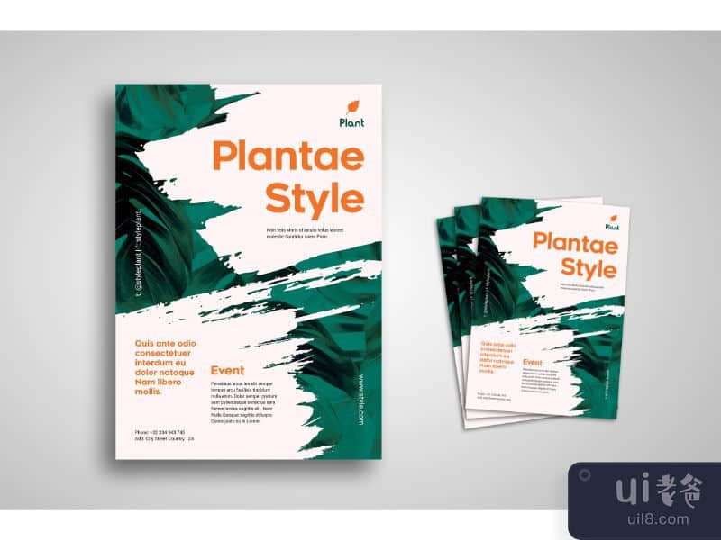 Flyer Template Plantae Style Promotion