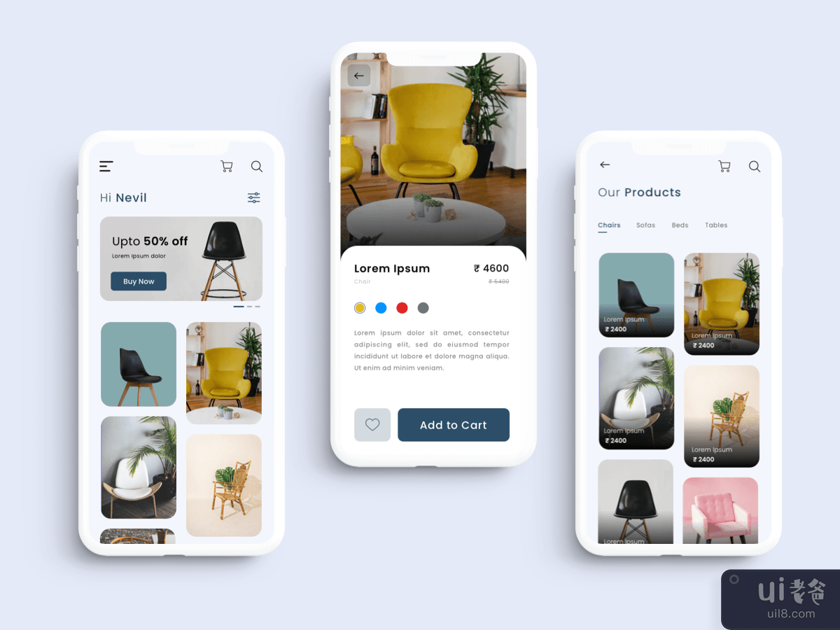 家具电商App(Furniture e commerce App)插图3