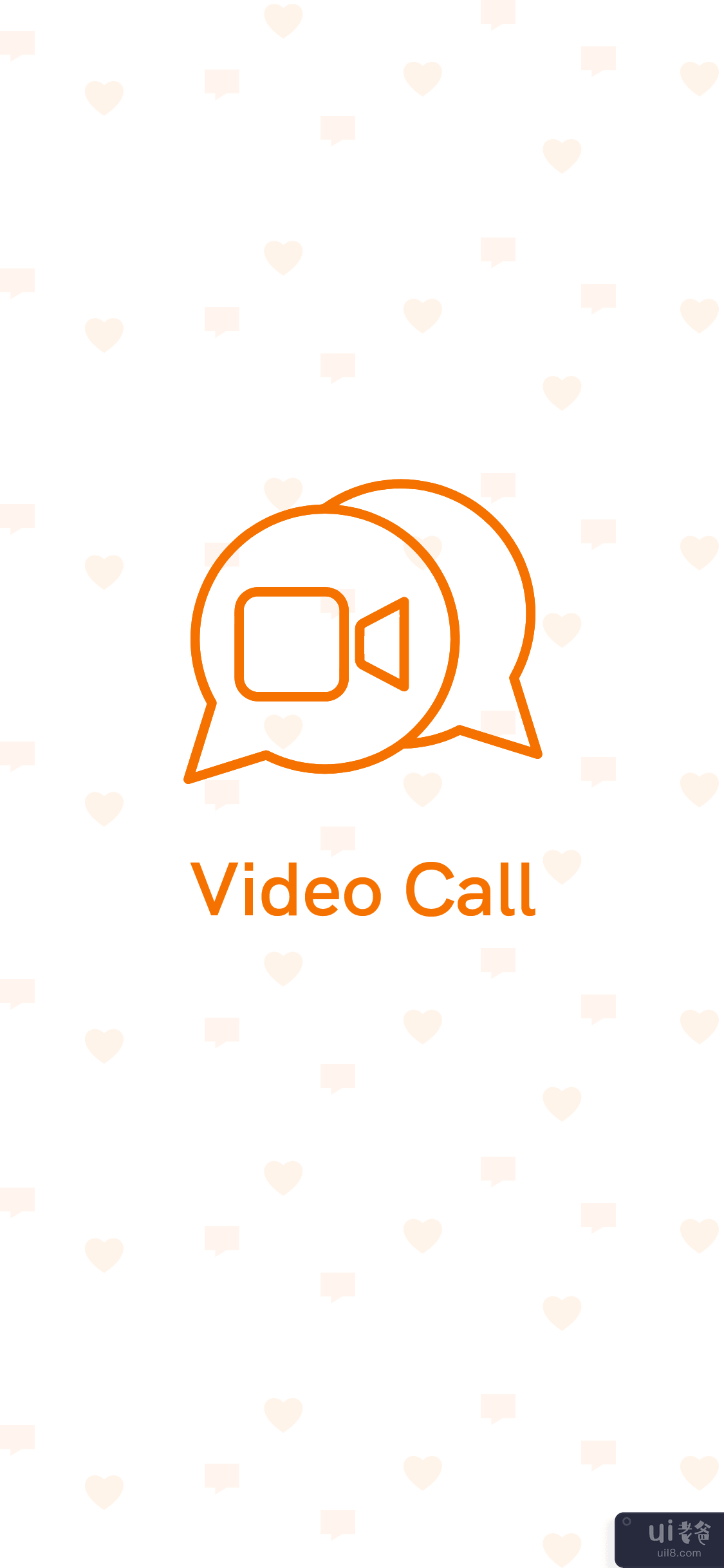 视频通话 App UI 设计 - 通话、消息、视频聊天(Video Calling App UI Design - Call, Message, Video chat)插图4
