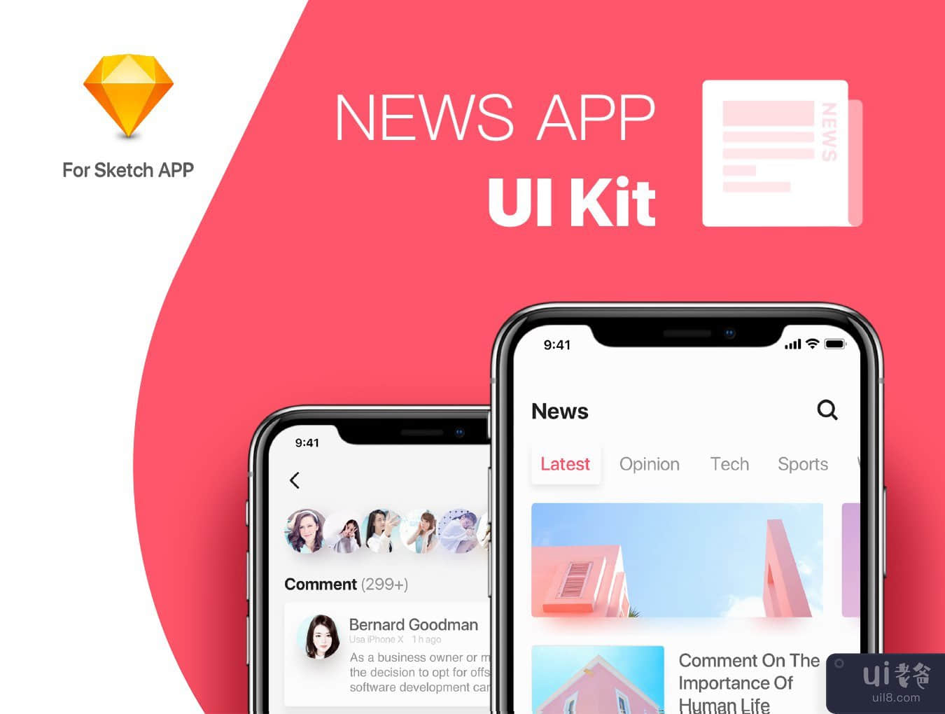 新闻应用 UI 套件(News App UI Kit)插图3