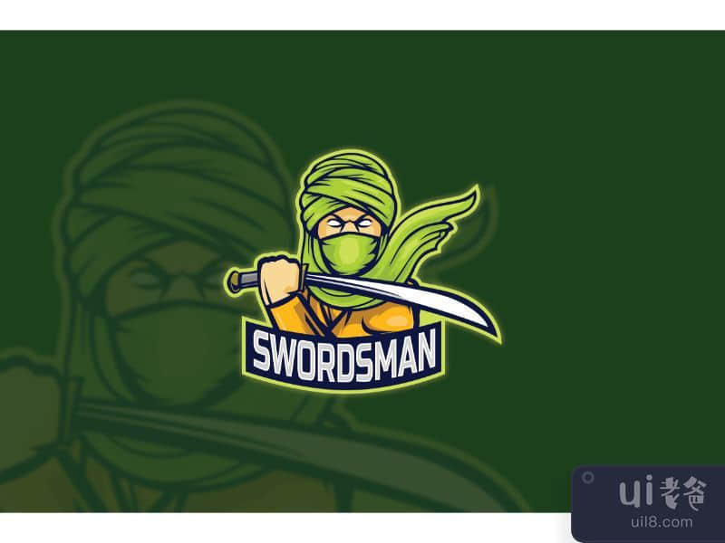 Esport Logo Swordsman