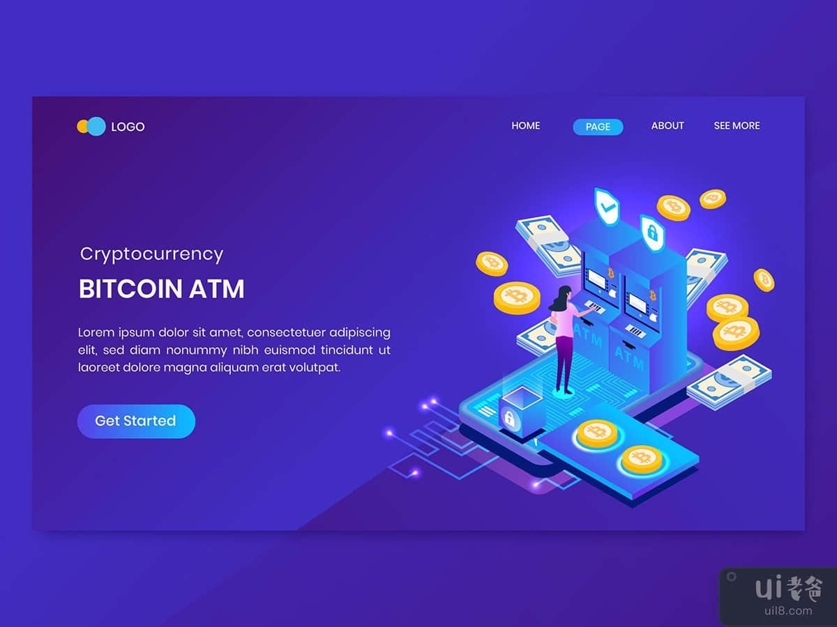 ATM Bitcoin Analysis Landing Page Template