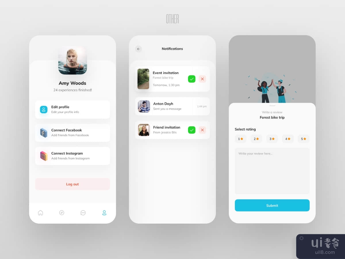 Experiences App UI V.3