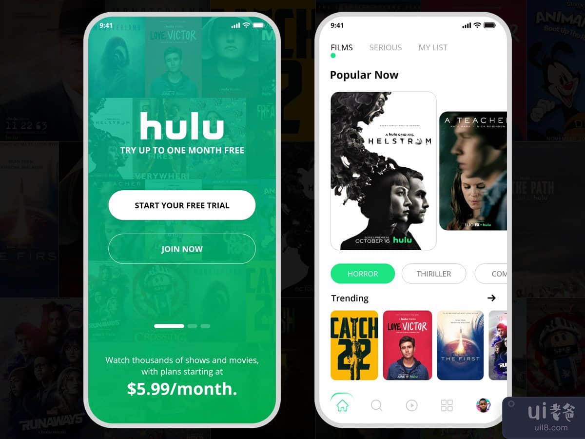Hulu 应用重新设计(Hulu App Redesign)插图1