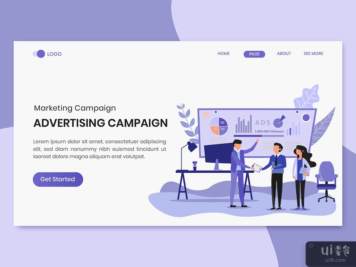 Advertising Campaign Marketing Landing Page