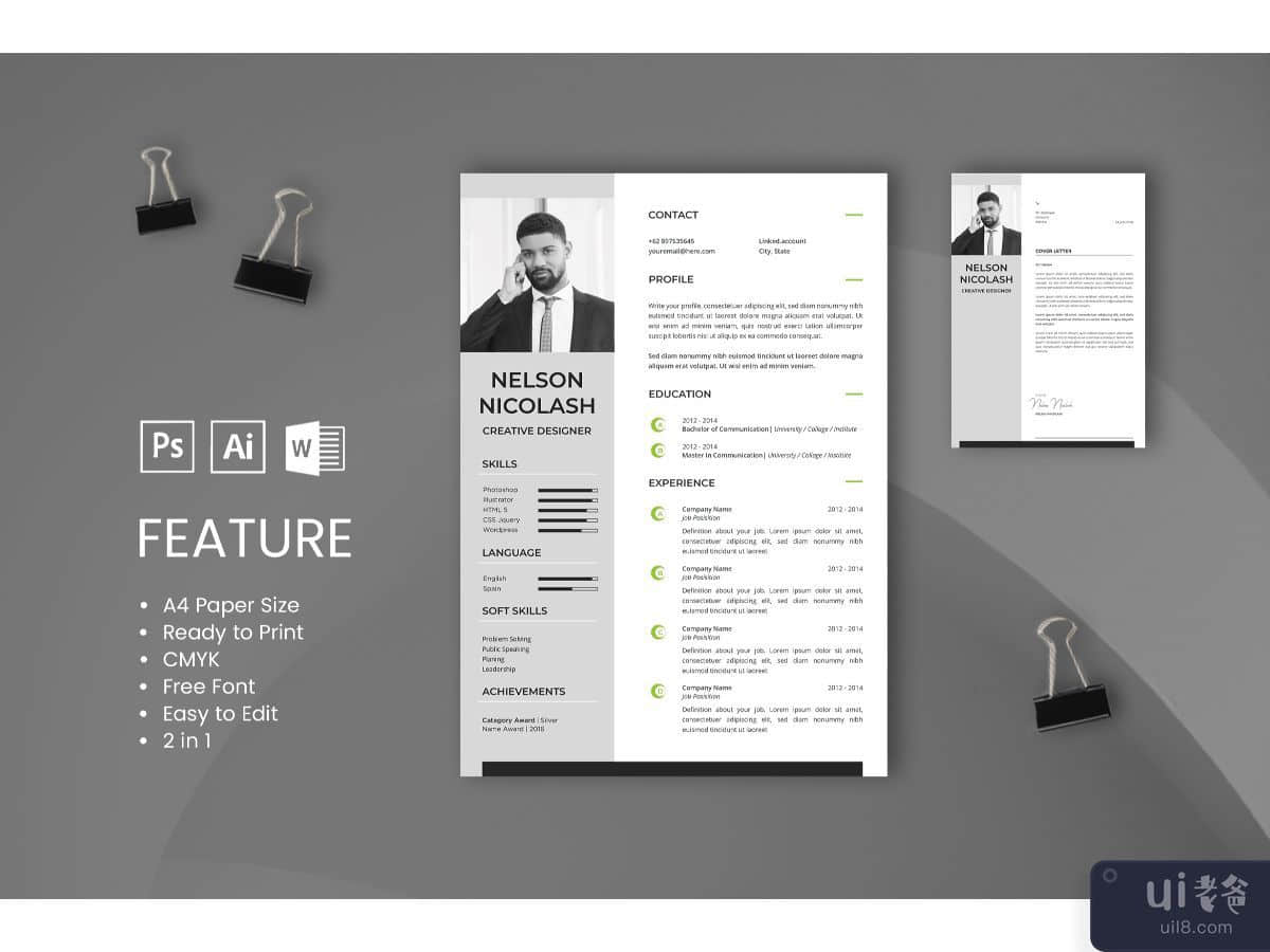 CV Resume Creative Designer 2