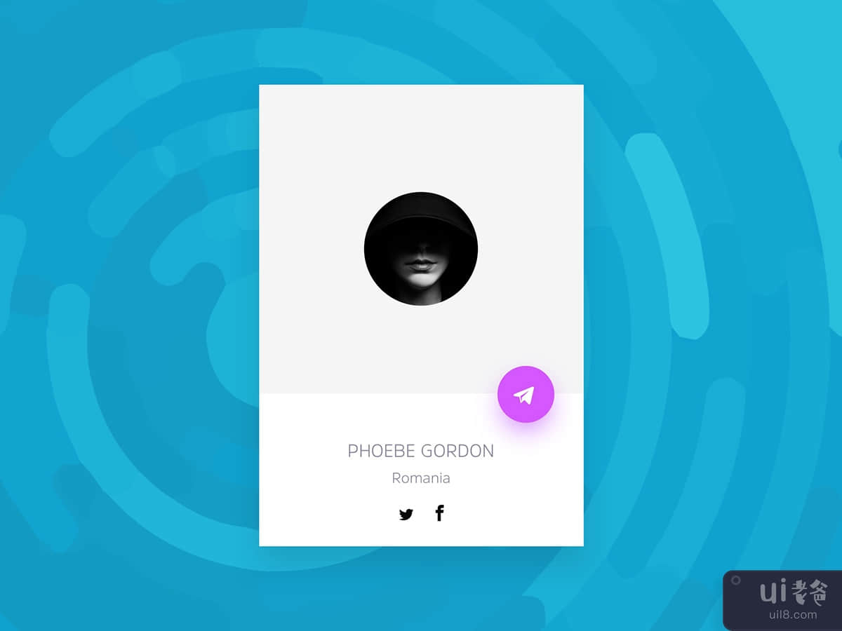 Minimal Profile Card Widget