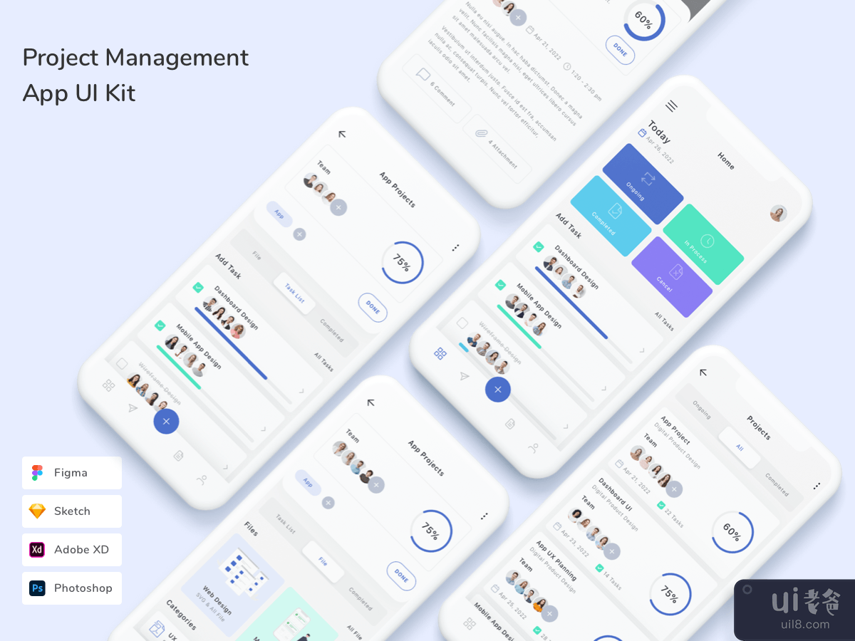 Project Management App UI Kit