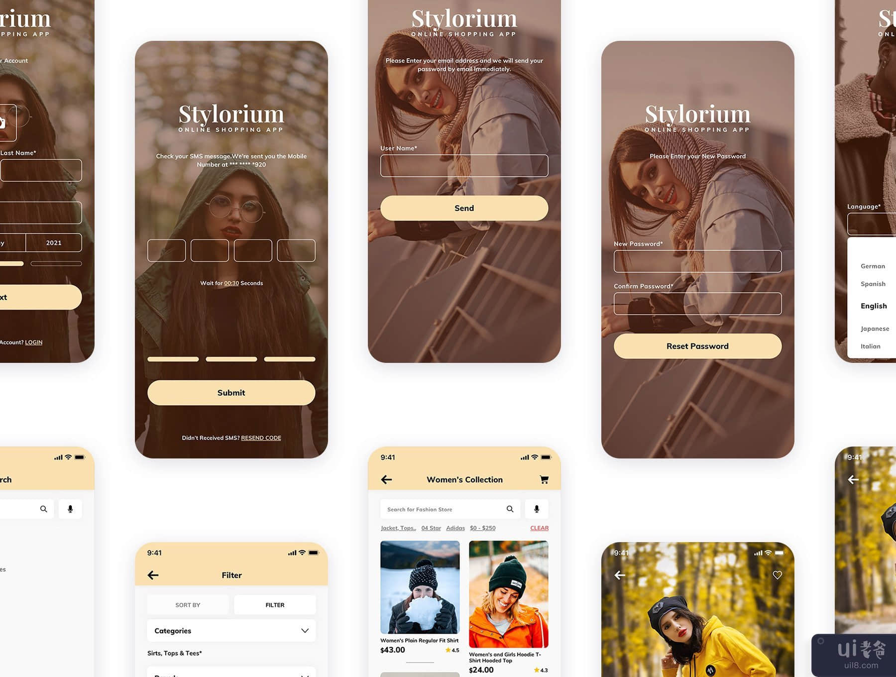 时尚零售网店手机App UI(Fashion Retail Online Shop Mobile App UI)插图6