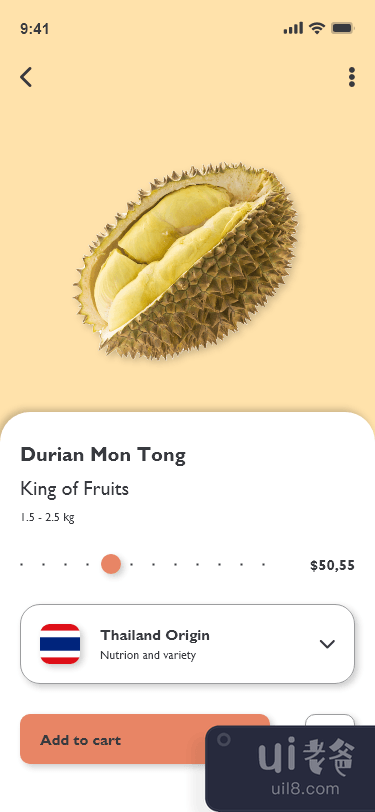 水果市场用户界面(Fruits Markets UI)插图1