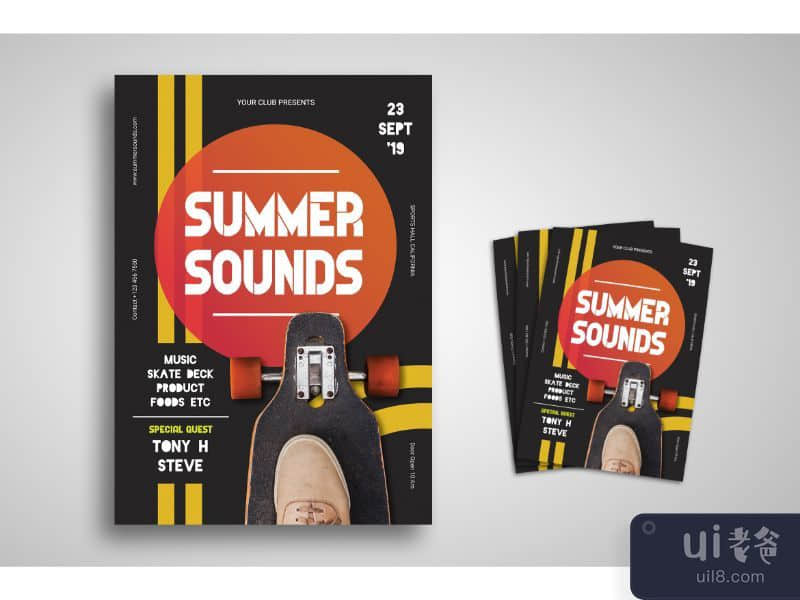 Flyer Template Summer Sound