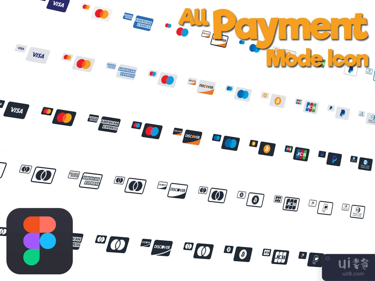 All Payment Mode Icon in Figma