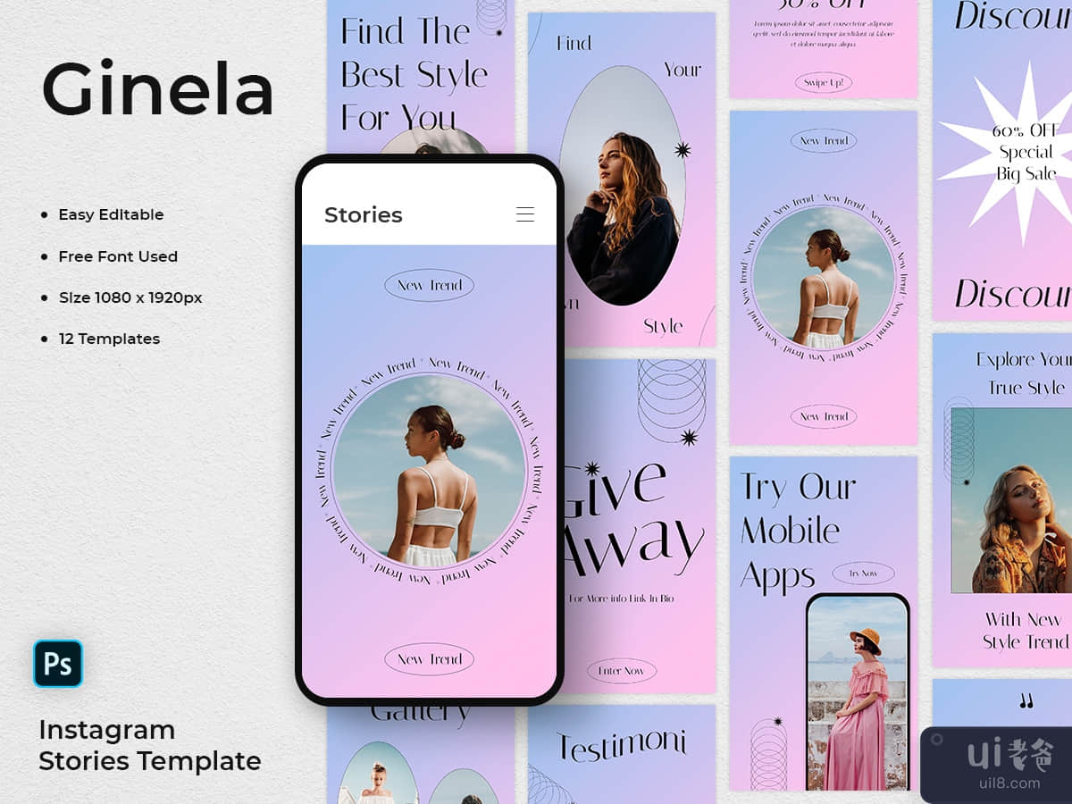 Ginela - Fashion Instagram Stories Template