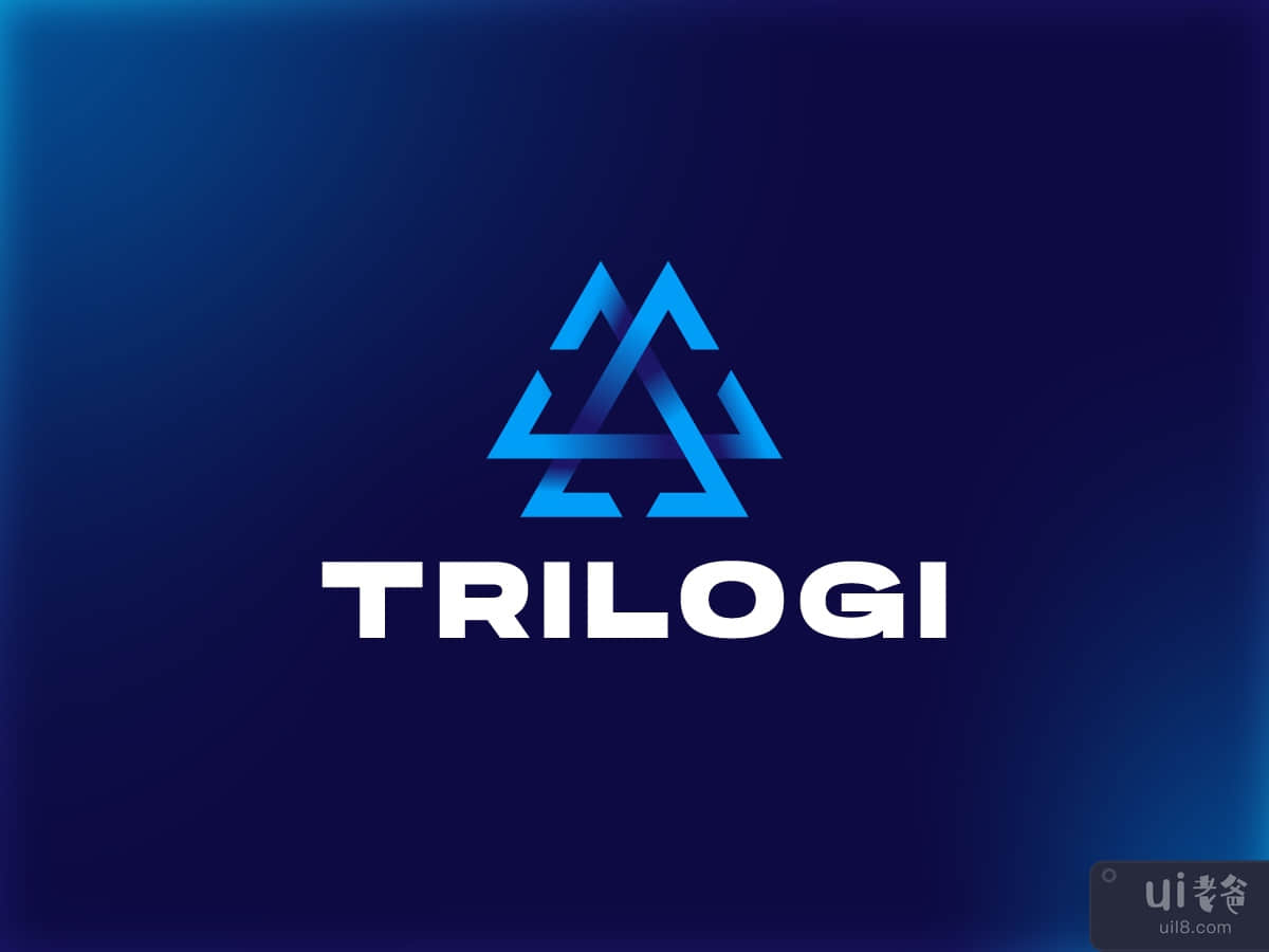 Imposible Trilogi of Modern Triangle Logo Template