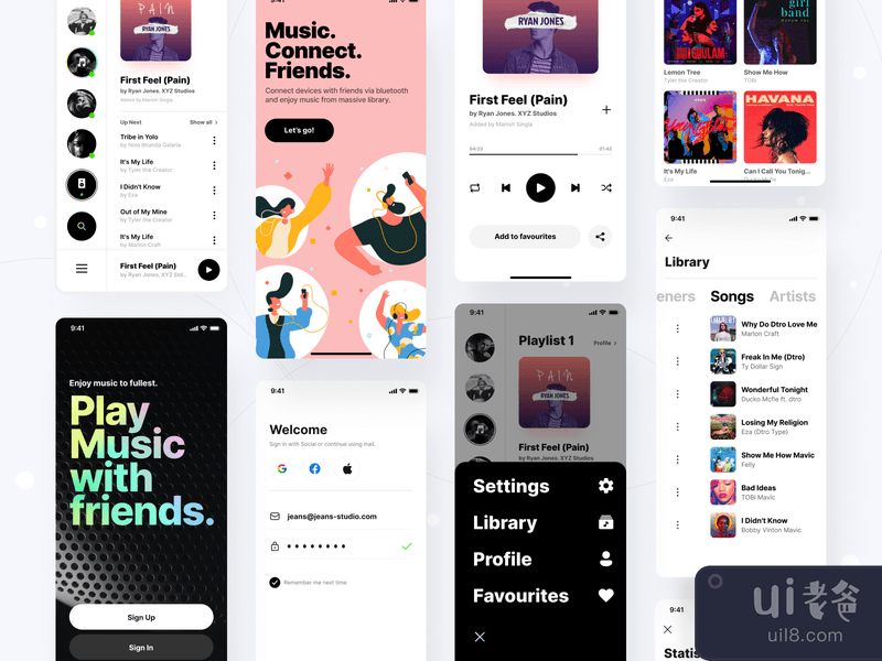 UI_UX Music & Podcast App Design
