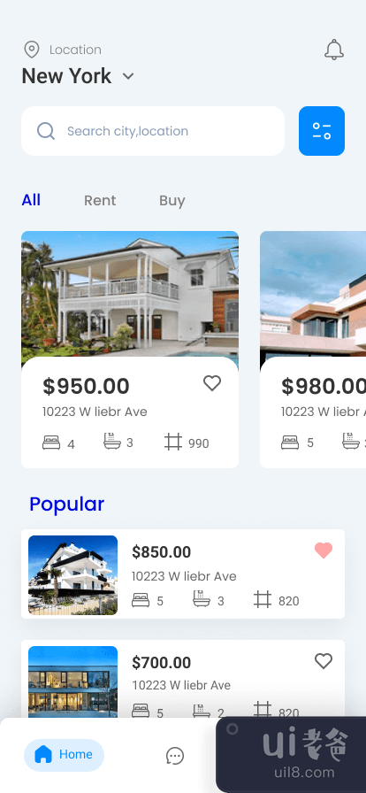 房地产应用概念。(Real Estate App Concept.)插图1