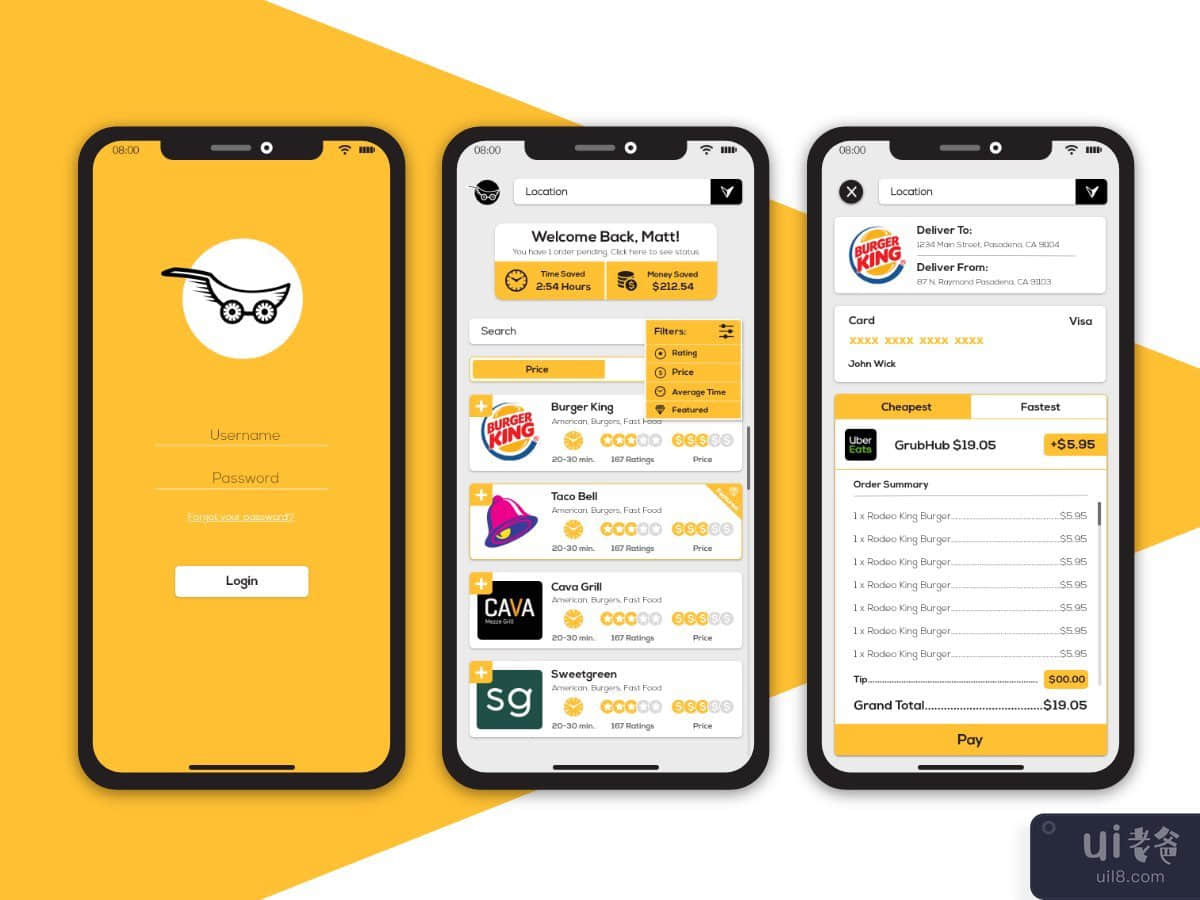 快速送餐应用程序(Speed Food Delivery app)插图