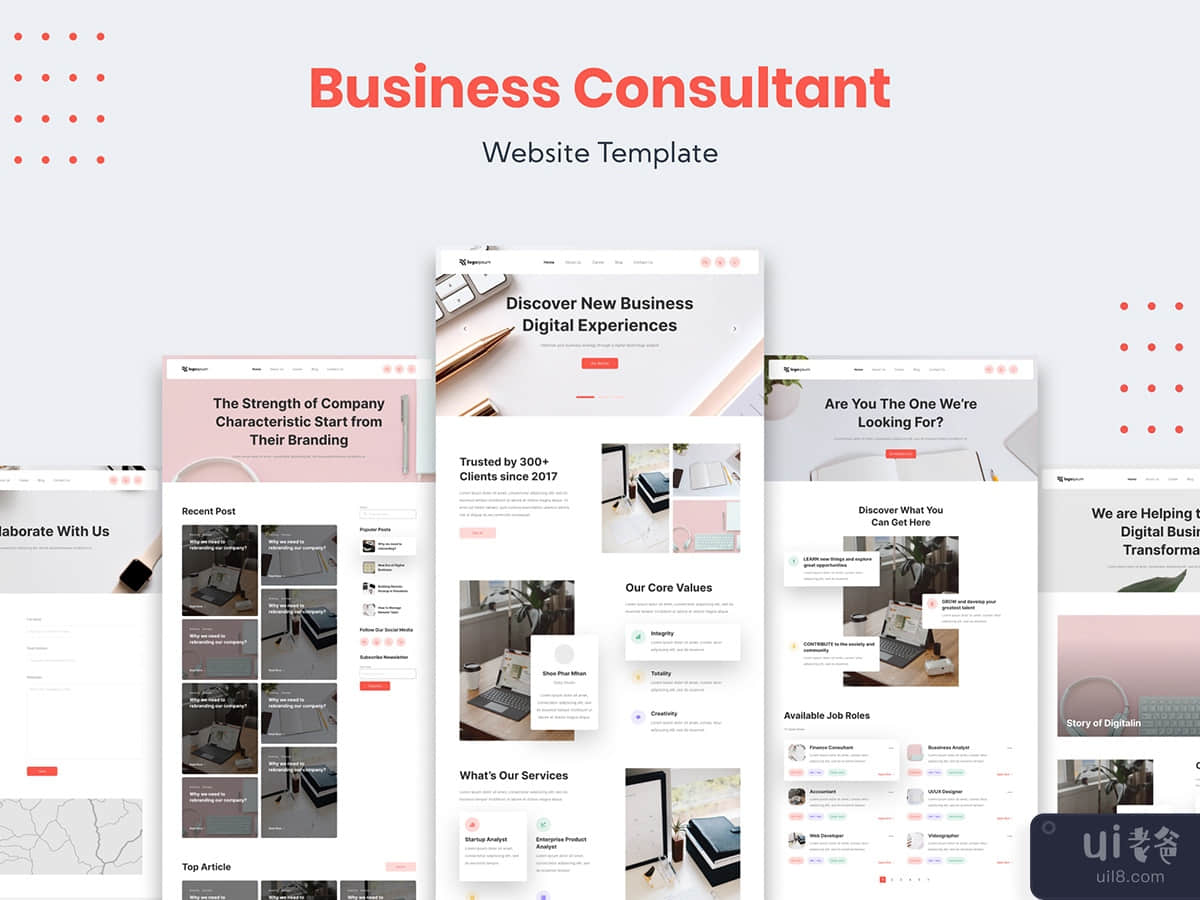 Business Consultant Website Template