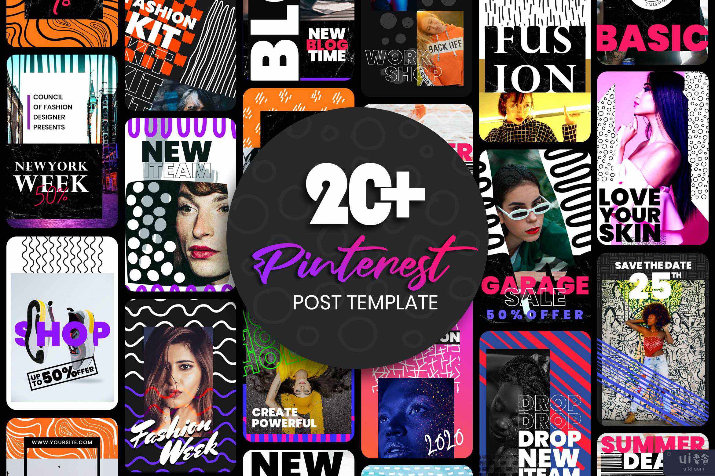 Pinterest 帖子模板(Pinterest Post Template)插图