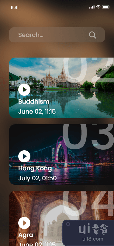 旅游应用 UI 套件(Travel App UI Kit)插图