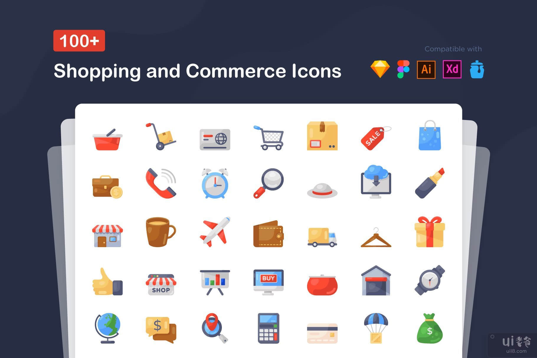 购物和商务图标(Shopping and Commerce Icons)插图7