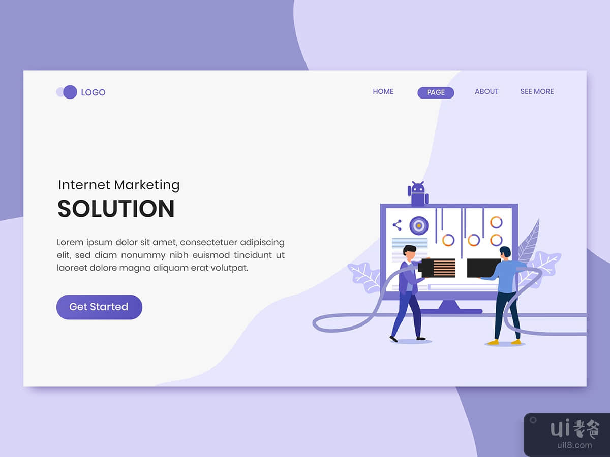 Solutions Marketing  Landing Page