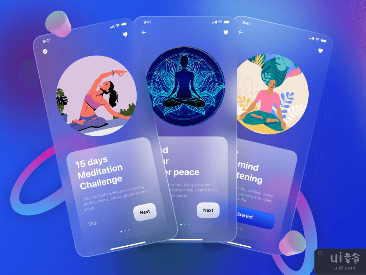 Meditation app 🧘

<h4 title=