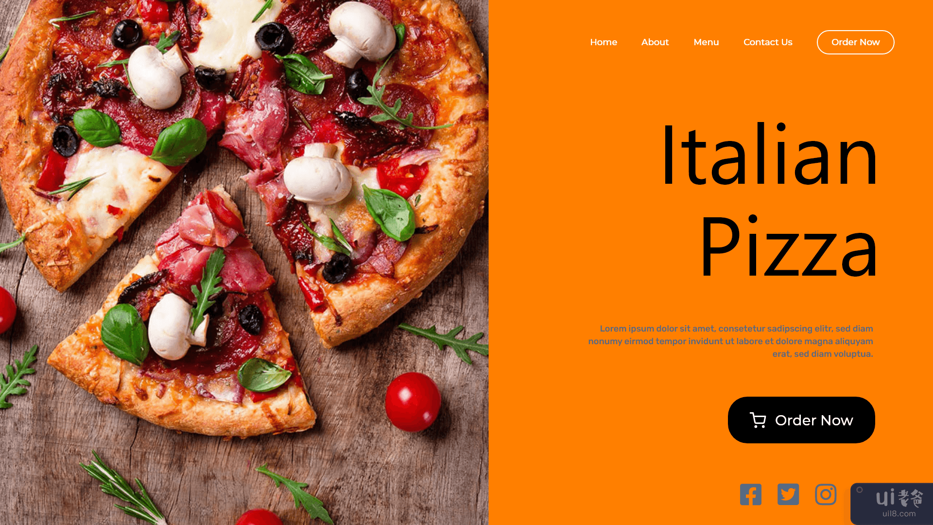 比萨订购屏幕(Pizza Order Now Screen)插图