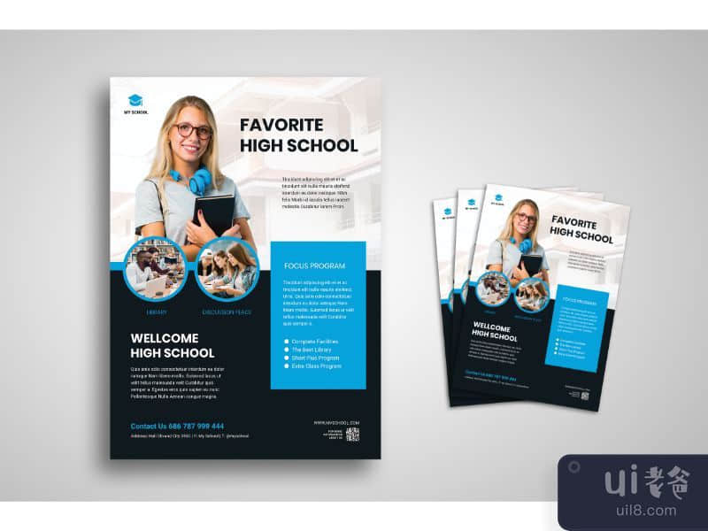 Flyer Template Favourite High School Promotion
