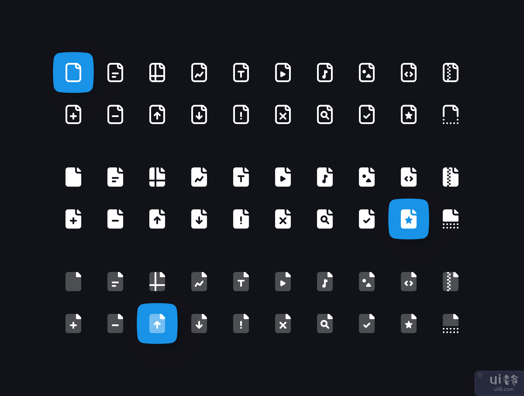 文件类型图标集(File Types Icon Set)插图1