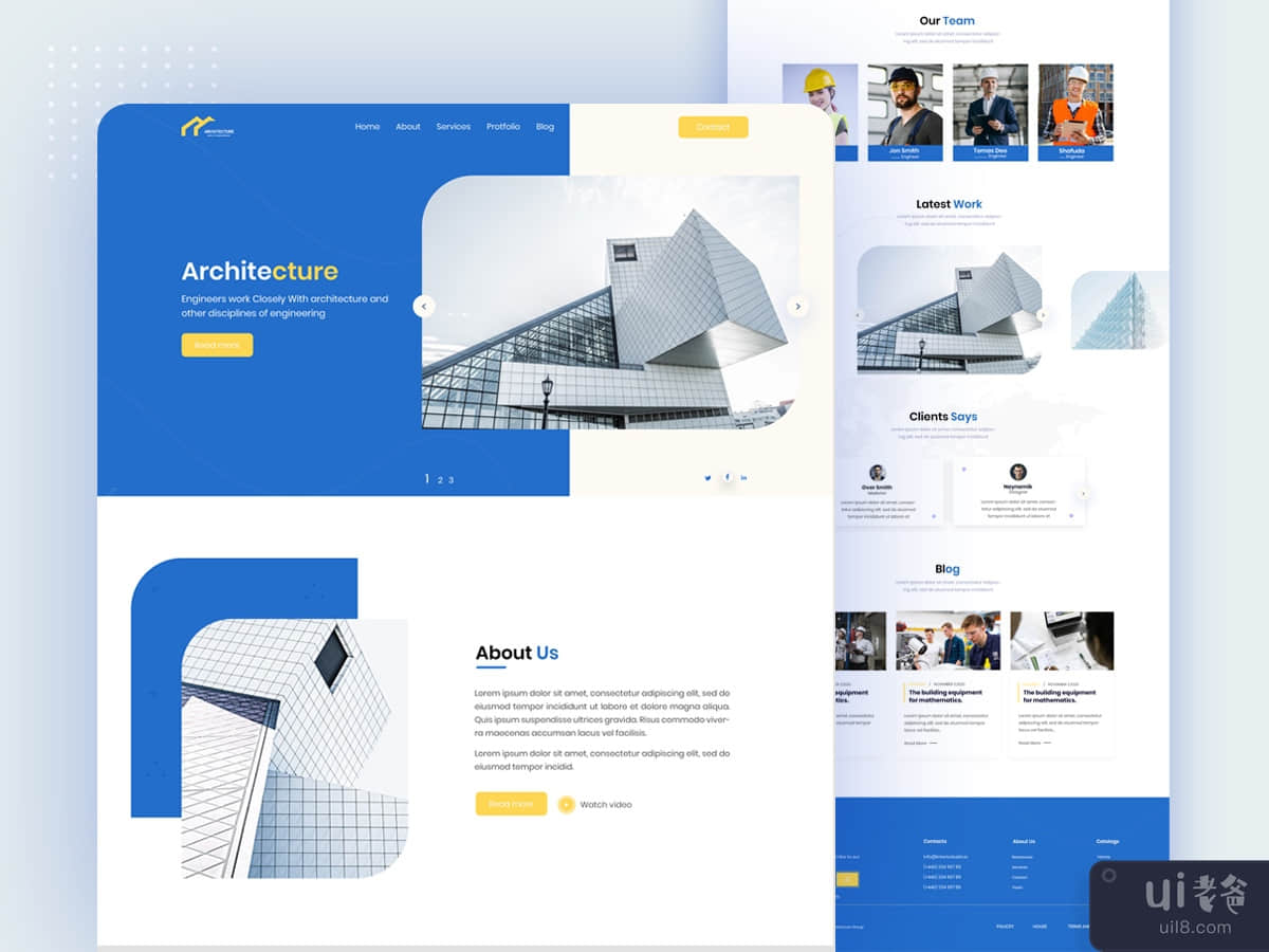 Architecture website design 