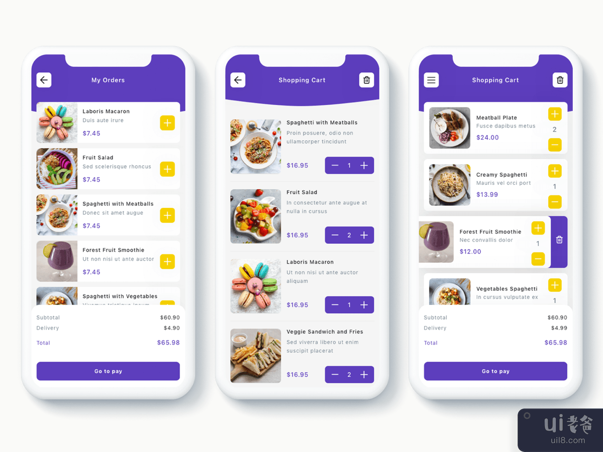 Sofra - 送餐应用程序 UI 套件(Sofra - Food Delivery App UI Kit)插图2