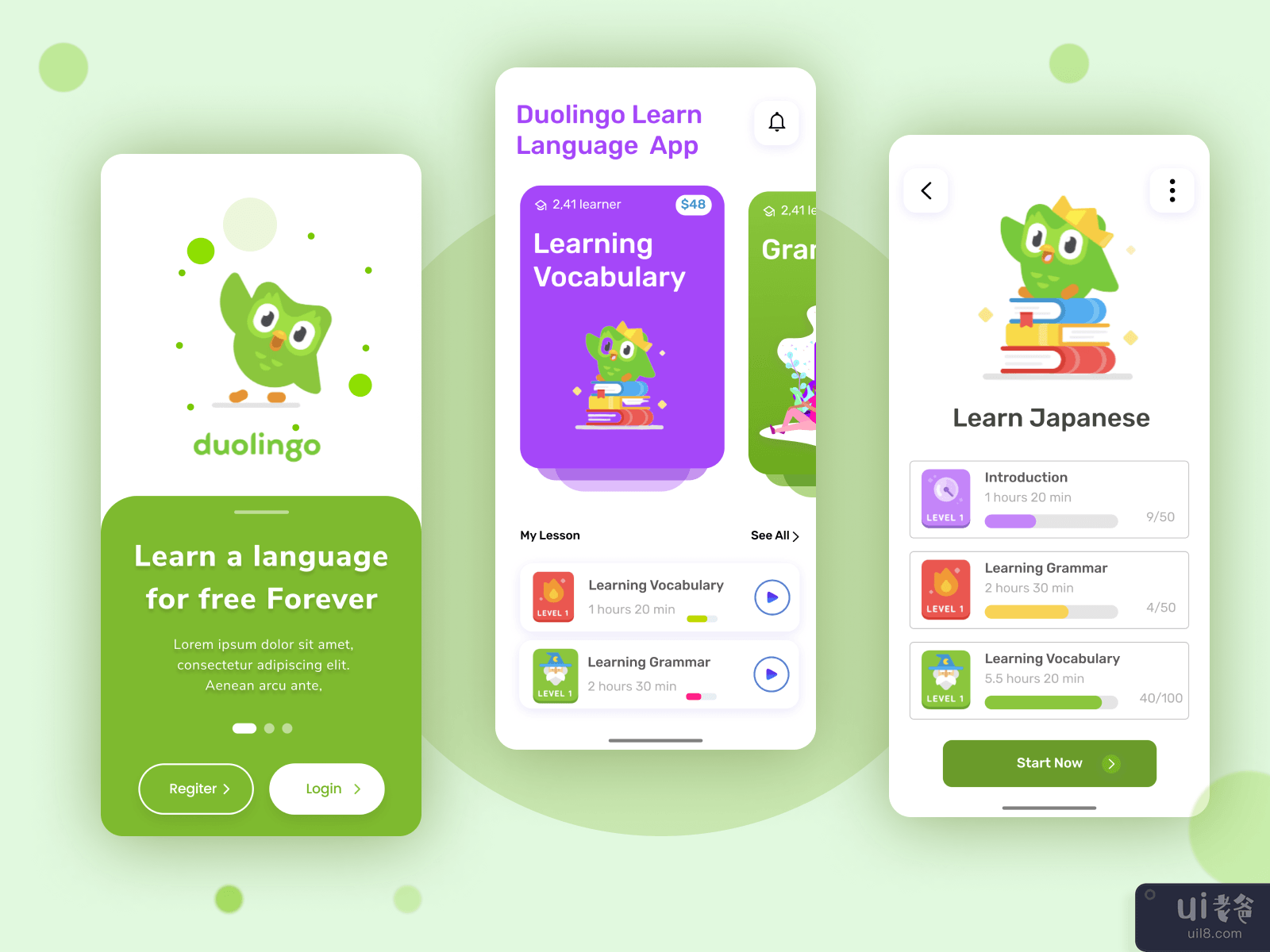 Duolingo App Redesign Challenge - 语言学习应用(Duolingo App Redesign Challenge - Language Learning App)插图