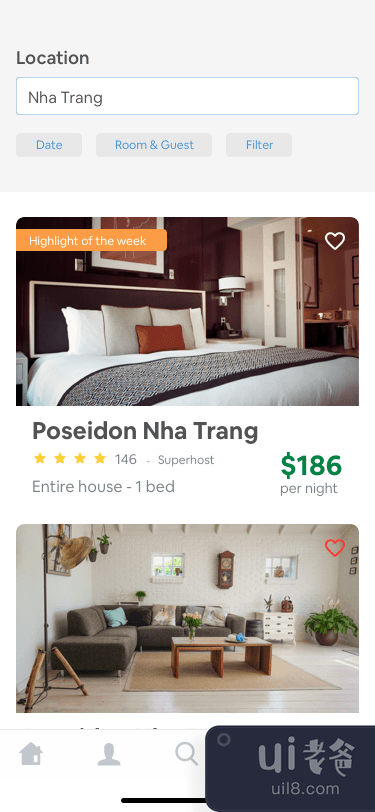ViVu - 酒店预订应用程序 UI 套件(ViVu - Hotel Booking App UI Kit)插图