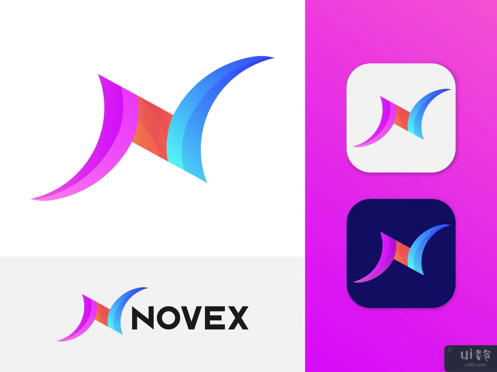 Letter N Modern Logo - Novex Logo and Branding Design