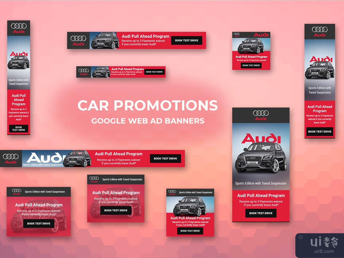 Car Advertisement Web Ad Banner Template