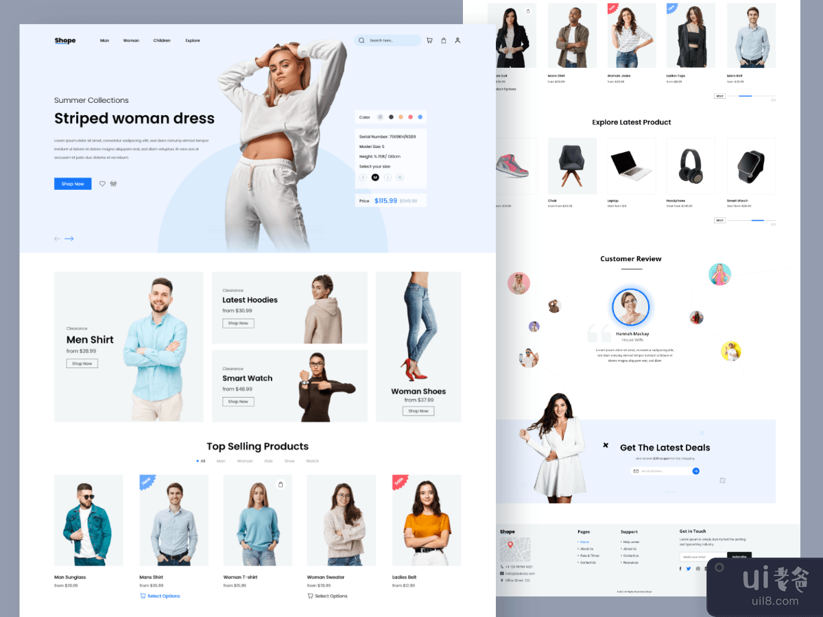 E-commerce Website Design Template