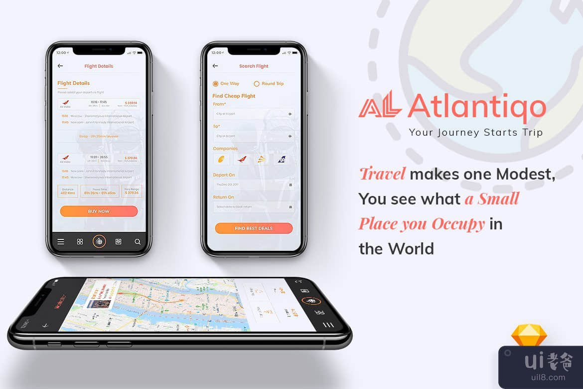 03_Atlantigo-Travel & Flight Booking Mobile App UI Kit (Sketch)(03_Atlantigo-Travel & Flight Booking Mobile App UI Kit (Sketch))插图1