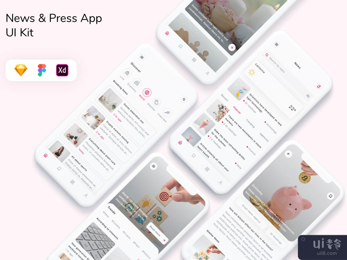 News & Press App UI Kit