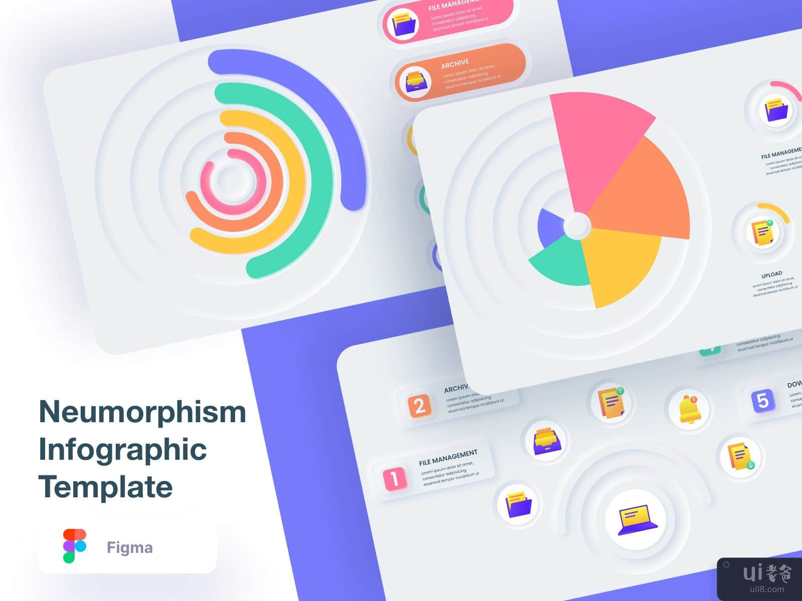 Neumorphism Infographic Template