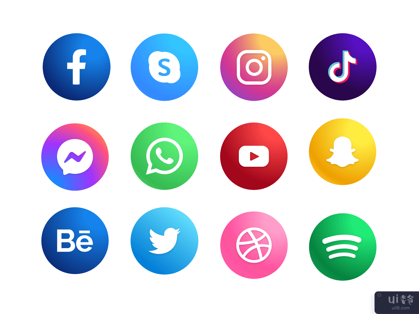 社交媒体图标集-高级图标集包(Social Media icon set - Premium Icon Set Pack)插图