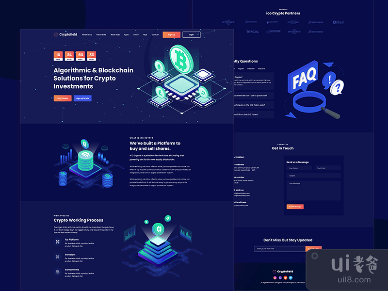 #02 Crypto Currency Landing Page
