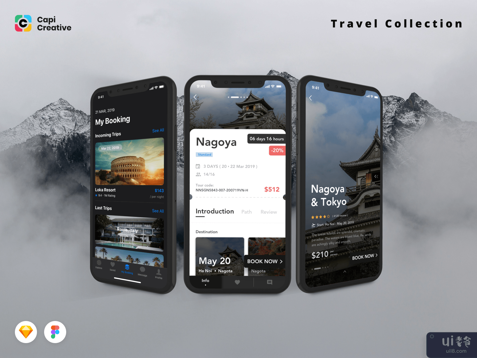 LiTour - Travel Booking App UI Kit #3