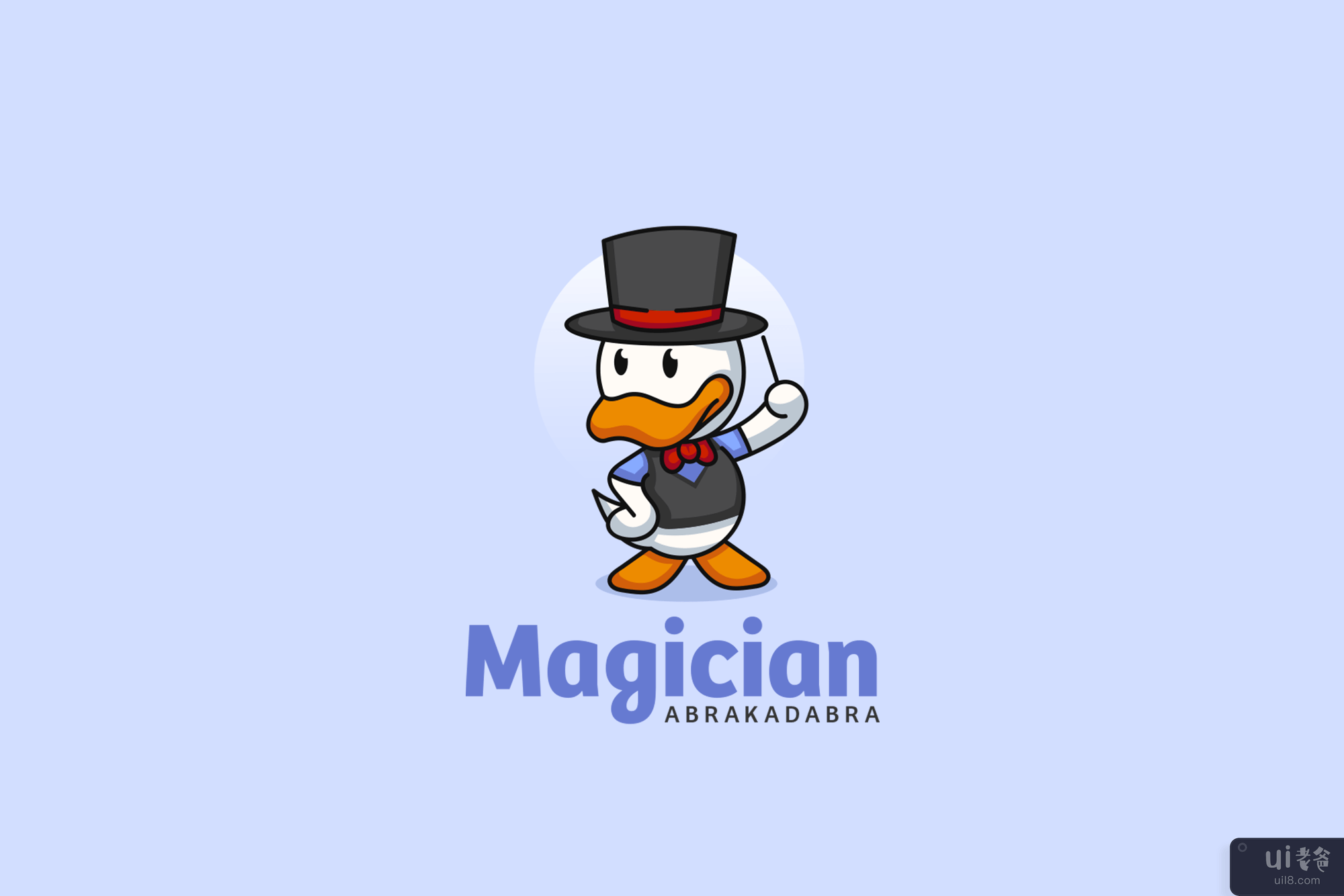 魔术师鸭标志(Magician Duck Logo)插图