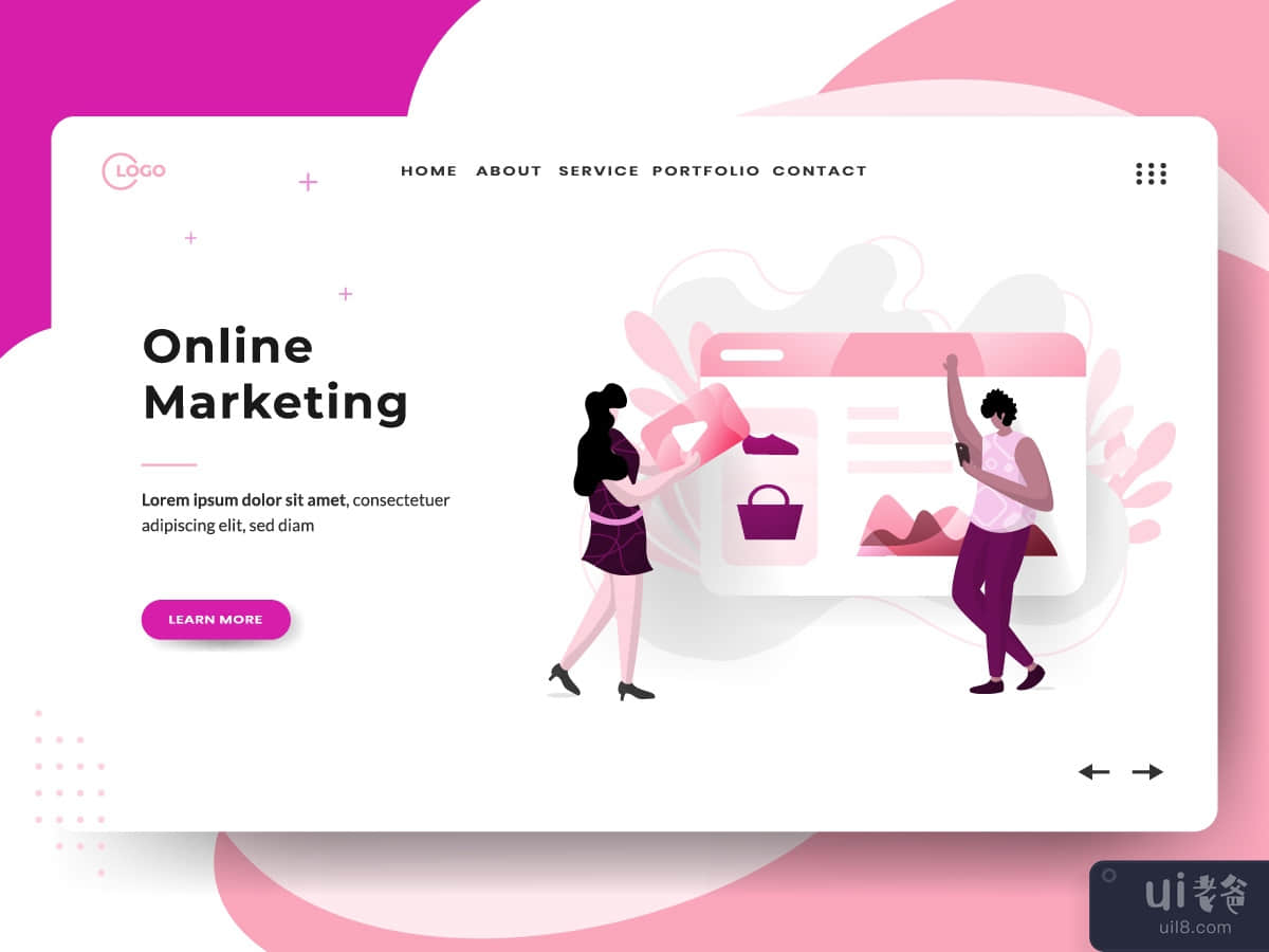 Landing page Marketing Online