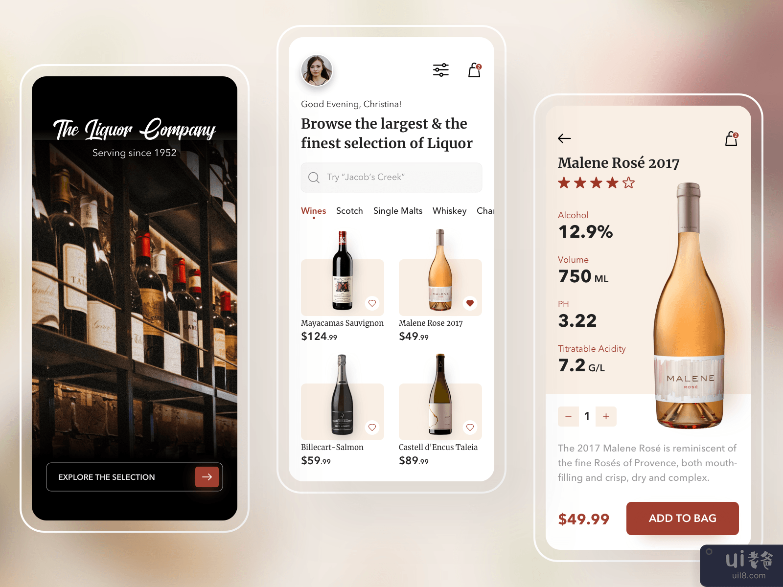 Wine 🍷 IOS App UI Kits