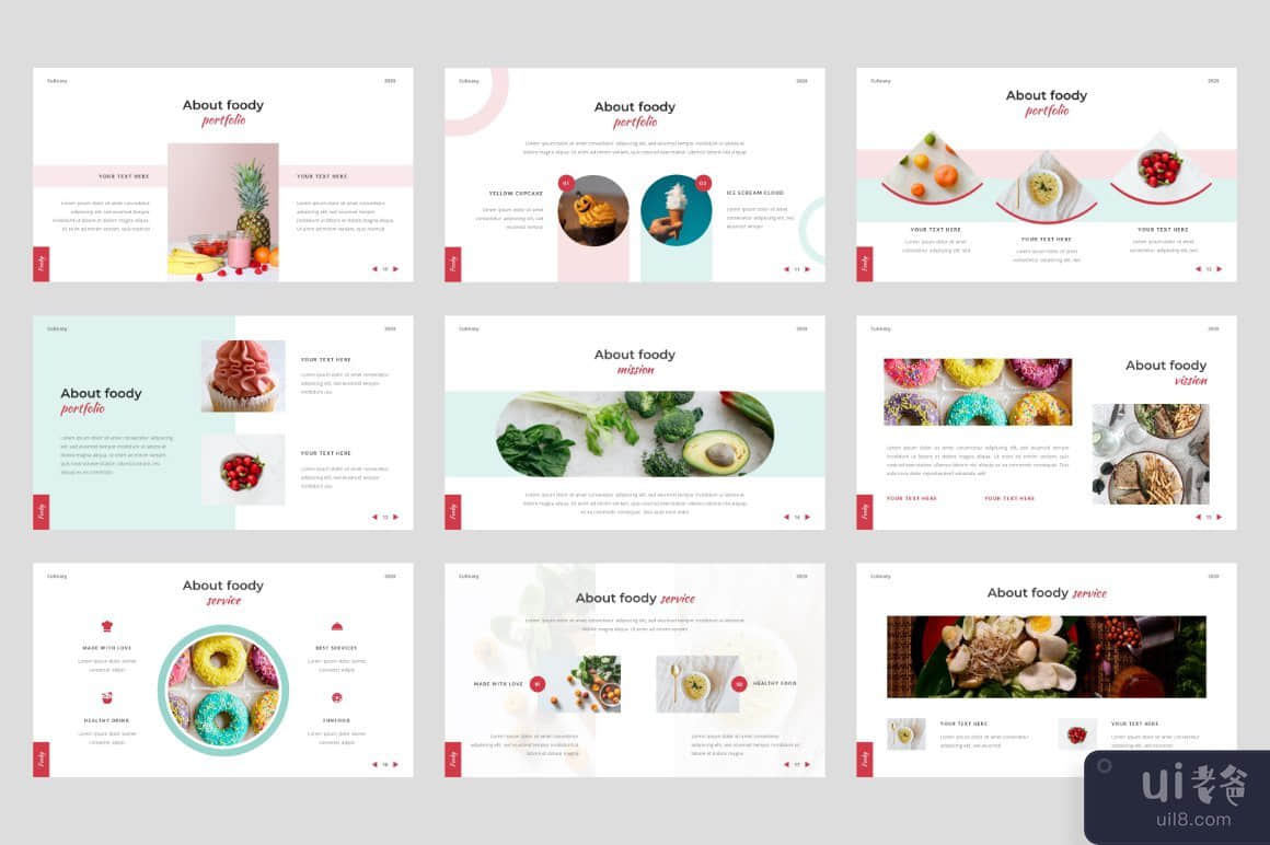 Foody - 食物谷歌幻灯片模板(Foody - Food Google Slides Template)插图1